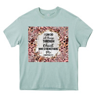 Arona i can do all things with leopard and glitter Heavy Core Tee - TumblerDesignByShophia