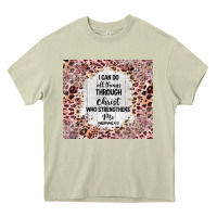 Mossy i can do all things with leopard and glitter Heavy Core Tee - TumblerDesignByShophia