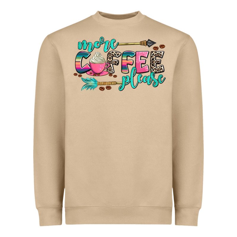 More Coffee Please Heavyweight Sweatshirt by AdoDesignShop | Teevron