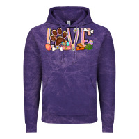 Cloud Purple Easter love dog paw Vintage Hoodie - BundleAndBundleShop