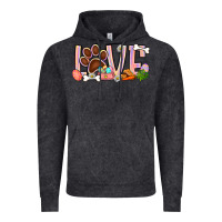 Vintage Black Easter love dog paw Vintage Hoodie - BundleAndBundleShop