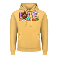 Vintage Mustard Easter love dog paw Vintage Hoodie - BundleAndBundleShop