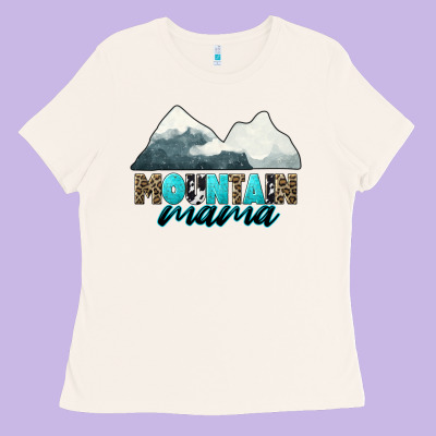 Mountain Mama Ladies Tee Designed By Cowgirlartshop