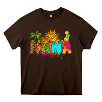 Chocolate Brown summer nana Heavy Core Tee - RanaPortraitStore