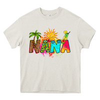 Cream summer nana Heavy Core Tee - RanaPortraitStore
