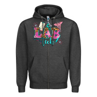 Charcoal Heather lab tech Zipper Hoodie - AdoDesignShop