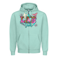 Seafoam lab tech Zipper Hoodie - AdoDesignShop