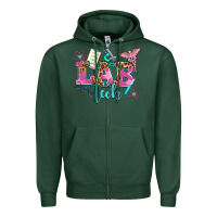 Sports Green lab tech Zipper Hoodie - AdoDesignShop