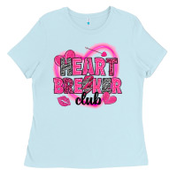 Baby Blue Heart breaker club Valentine's Day Ladies Tee - HowdyJamesFarm