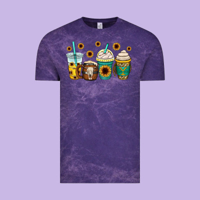 Yellowstone Coffee Cups Vintage Tee Designed By Oliviacreatesart