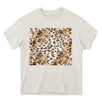 Cream leopard Heavy Core Tee - TumblerDesignByShophia