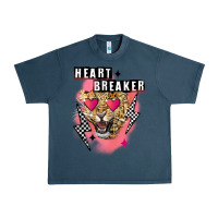 Midnight Navy Heart breaker Valentine's Day Urban Heavy Tee - FaDigitalArtStudio