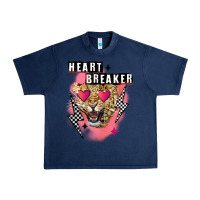 Navy Heart breaker Valentine's Day Urban Heavy Tee - FaDigitalArtStudio