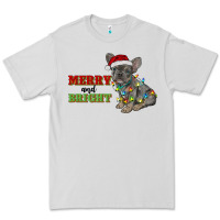 Dove Grey merry and bright french bulldog Premium Tee - RanaPortraitStore