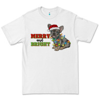 White merry and bright french bulldog Premium Tee - RanaPortraitStore