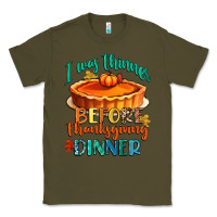 Army Green i was thinner before thanksgiving dinner Classic Tee - CowGirlArtShop