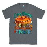 Charcoal Heather i was thinner before thanksgiving dinner Classic Tee - CowGirlArtShop