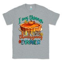 Heather Grey i was thinner before thanksgiving dinner Classic Tee - CowGirlArtShop