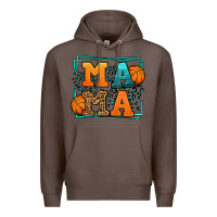 Coffee leopard basketball mama Mother's Day Premium Hoodie - LillyAllenDesigns