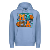 Colony Blue leopard basketball mama Mother's Day Premium Hoodie - LillyAllenDesigns