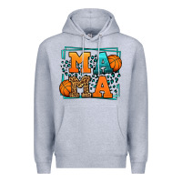 Heather Grey leopard basketball mama Mother's Day Premium Hoodie - LillyAllenDesigns