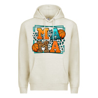 Oatmeal Heather leopard basketball mama Mother's Day Premium Hoodie - LillyAllenDesigns