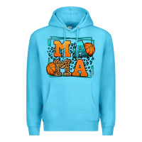 Ocean Blue leopard basketball mama Mother's Day Premium Hoodie - LillyAllenDesigns