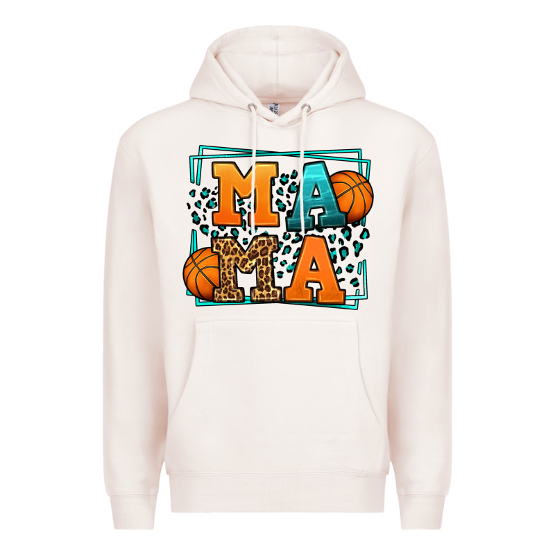 Leopard Basketball Mama Mother's Day Premium Hoodie by LillyAllenDesigns | Teevron