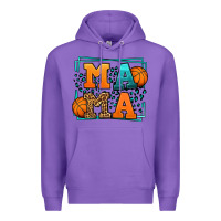 Purple leopard basketball mama Mother's Day Premium Hoodie - LillyAllenDesigns