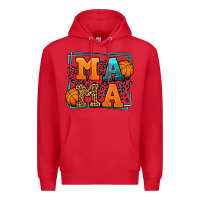 Red leopard basketball mama Mother's Day Premium Hoodie - LillyAllenDesigns