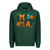 Sports Green leopard basketball mama Mother's Day Premium Hoodie - LillyAllenDesigns