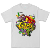 Dove Grey texas map mardi gras Premium Tee - CowGirlArtShop