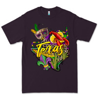 Plum texas map mardi gras Premium Tee - CowGirlArtShop