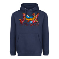 Navy joy to the world Heavyweight Hoodie - AdoDesignShop