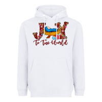 White joy to the world Heavyweight Hoodie - AdoDesignShop