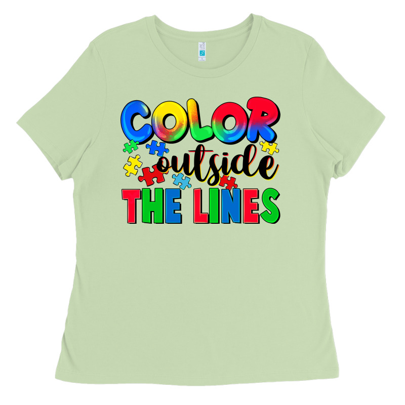 Color Outside The Lines Ladies Tee by CowGirlArtShop | Teevron