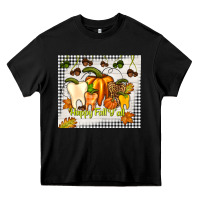 Black happy fall y'all teeth Heavy Core Tee - TumblerDesignByShophia