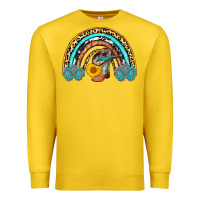 Lemon cowboy boots and hat rainbow Premium Sweatshirt - AdoDesignShop