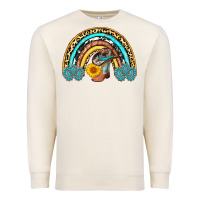 Sandshell cowboy boots and hat rainbow Premium Sweatshirt - AdoDesignShop