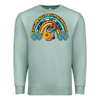 Seafoam cowboy boots and hat rainbow Premium Sweatshirt - AdoDesignShop