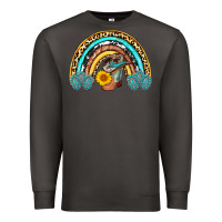 Smoke cowboy boots and hat rainbow Premium Sweatshirt - AdoDesignShop