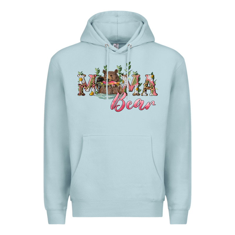 Mama Bear With Daisy Premium Hoodie by RanaPortraitStore | Teevron
