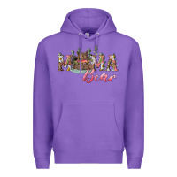 Purple Mama bear with daisy Premium Hoodie - RanaPortraitStore