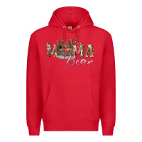 Red Mama bear with daisy Premium Hoodie - RanaPortraitStore