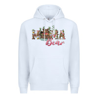 White Mama bear with daisy Premium Hoodie - RanaPortraitStore