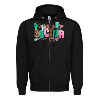 Black doctor Zipper Hoodie - AdoDesignShop