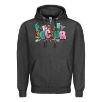 Charcoal Heather doctor Zipper Hoodie - AdoDesignShop