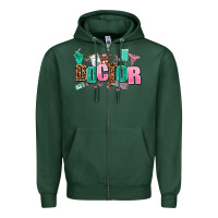 Sports Green doctor Zipper Hoodie - AdoDesignShop