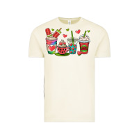 Watermelon Summer Coffee Cups Vintage Tee | Teevron