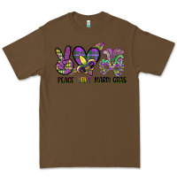 Cacao peace love mardi gras Premium Tee - CowGirlArtShop